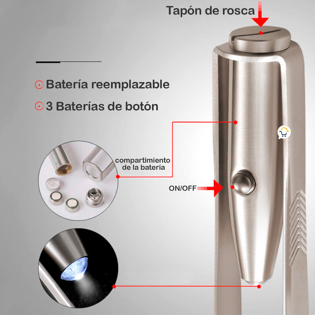 Pinza Iluminada Premium